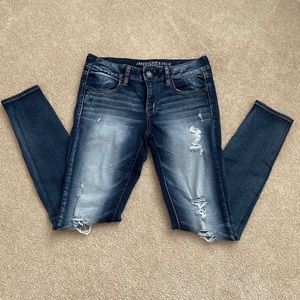 Size 8 Long American Eagle Super Stretch Jeggings